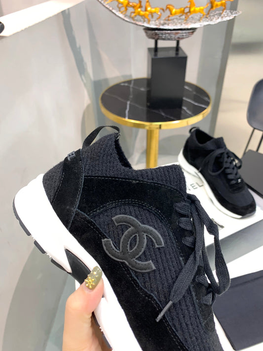 CC Black Low Top Trainer