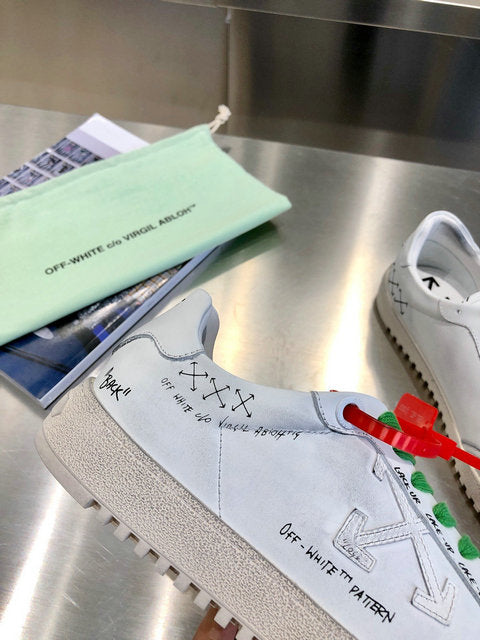 OFF-WHITE 2.0 Sneaker White (Green Laces)