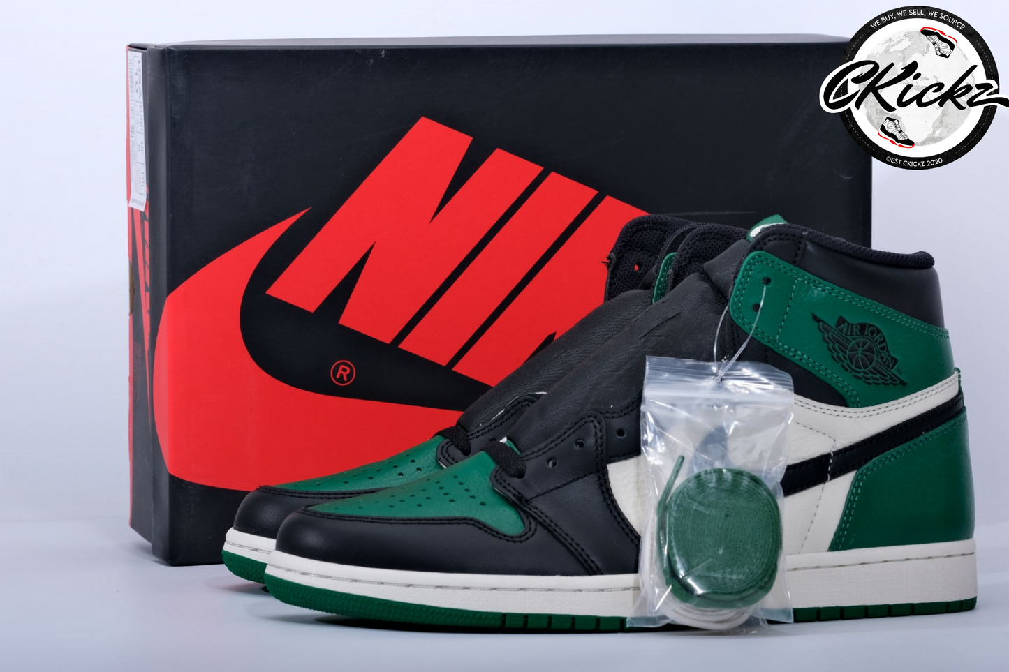 Retro High Pine Green Trainers