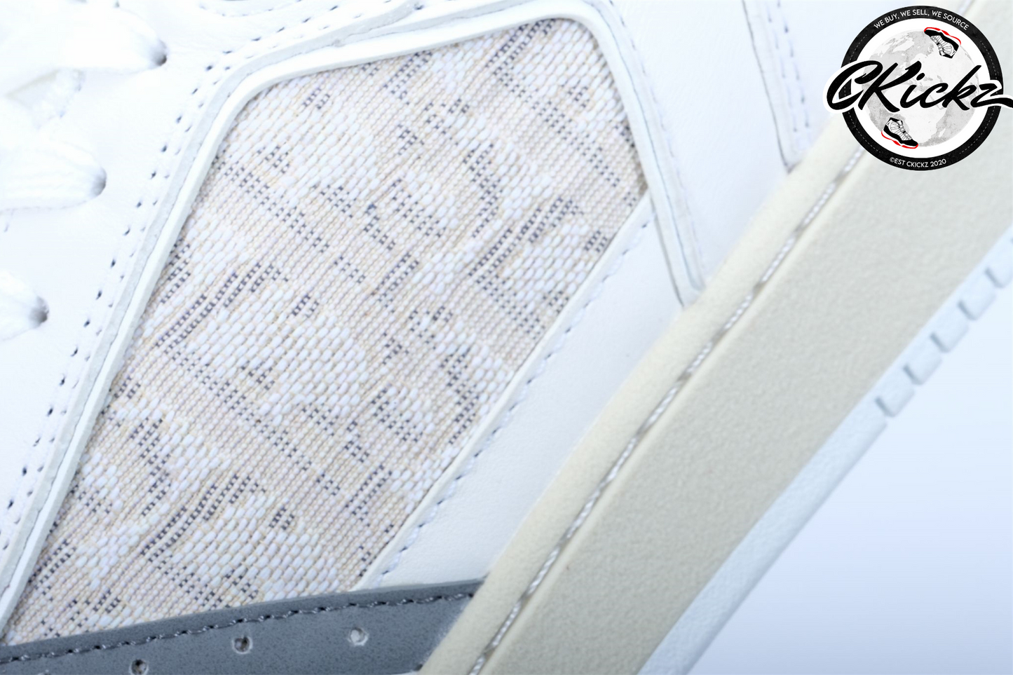 Retro Crest Mesh Low White & Beige