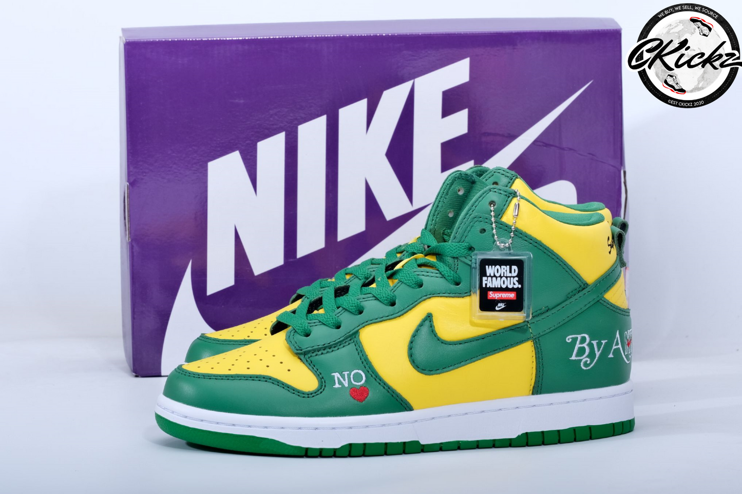 Supreme x NK SB Dunk High By Any Mean Brazil