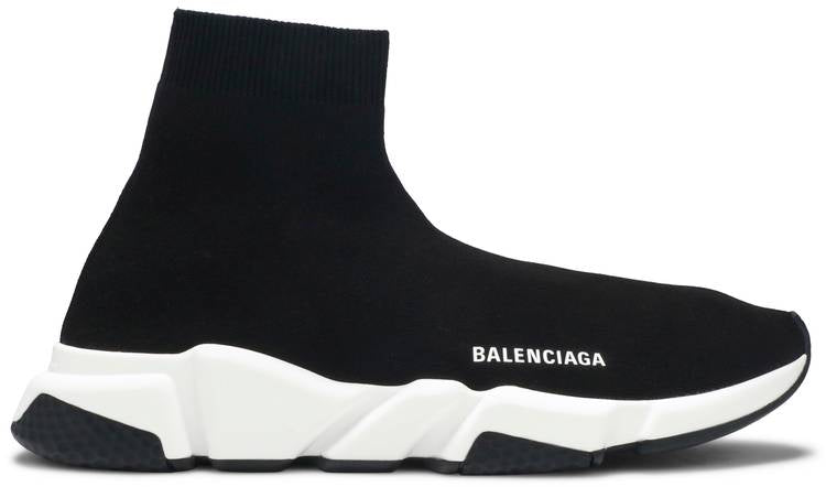 Balenci Speed Trainer Black White Sole