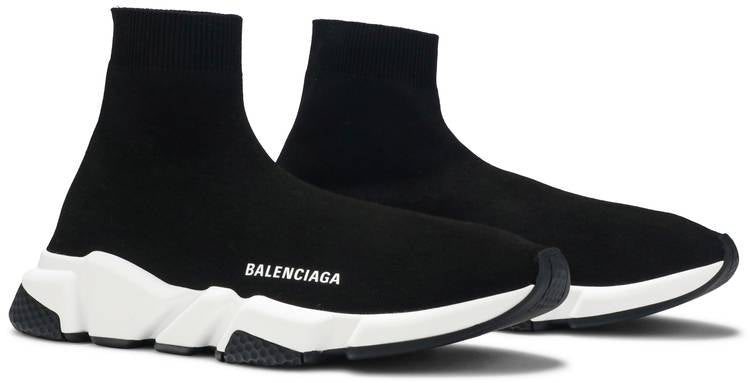 Balenci Speed Trainer Black White Sole