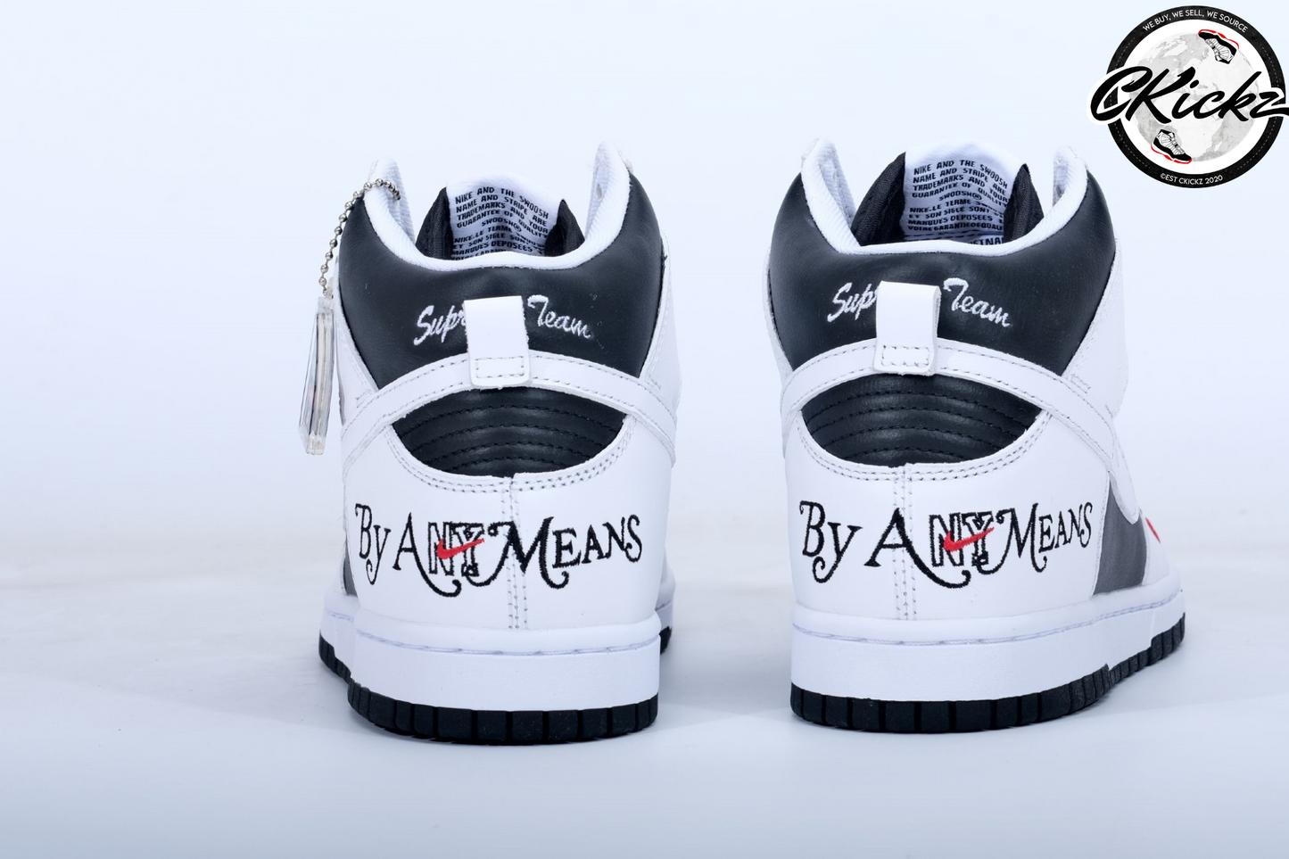Supreme x NK SB Dunk High By Any Mean Black