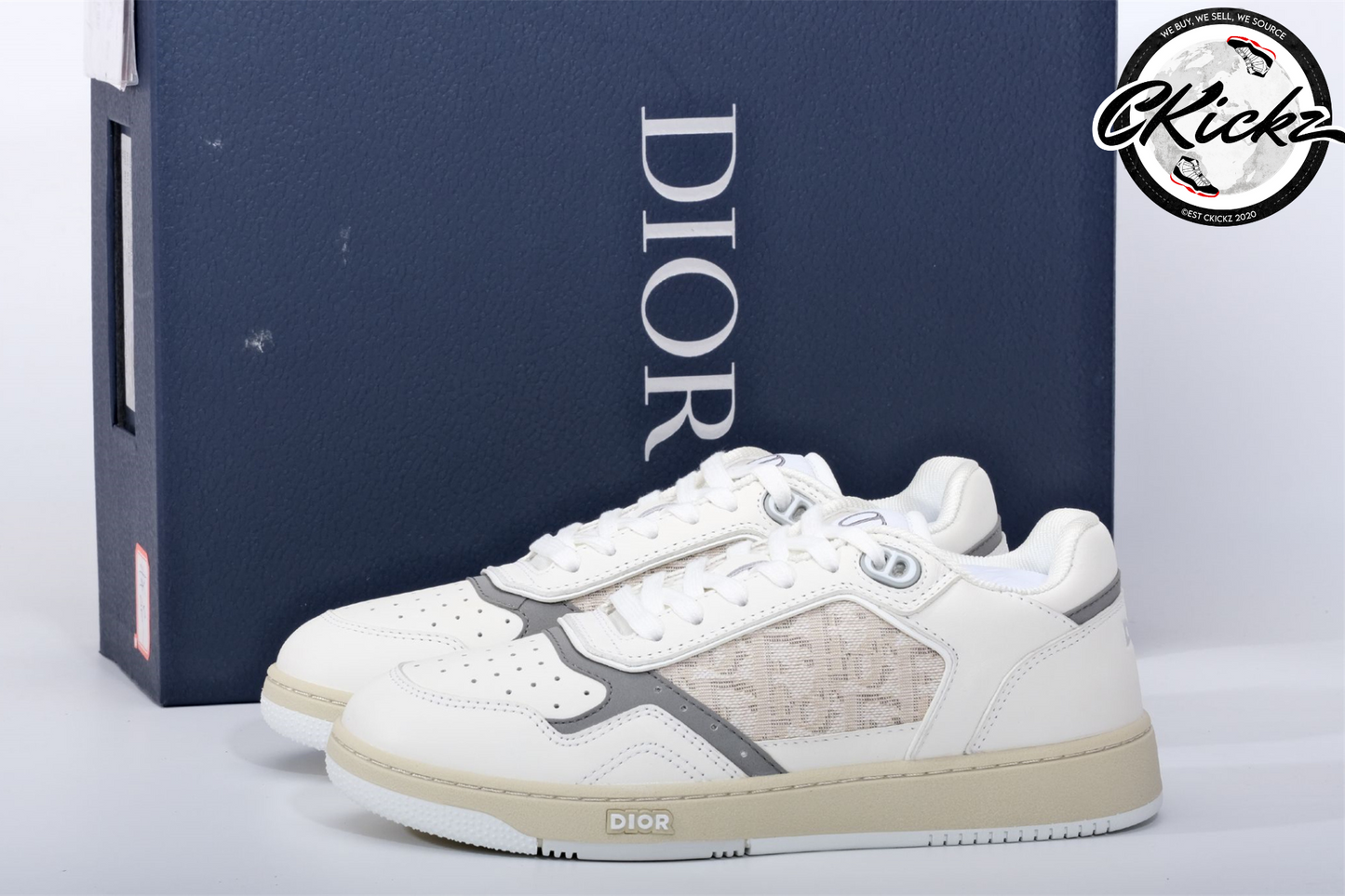 Retro Crest Mesh Low White & Beige