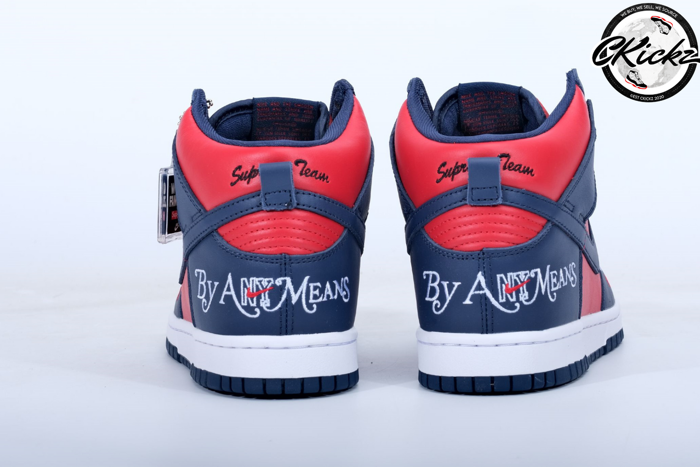 Supreme x NK SB Dunk High By Any Mean Navy