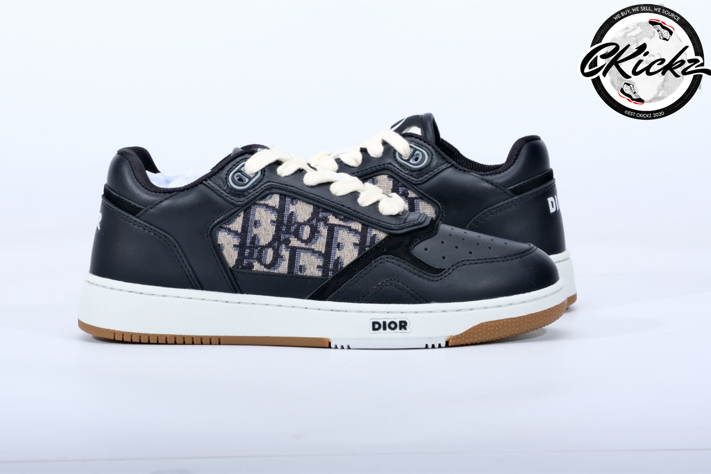 Retro Crest Mesh Low Black & Beige