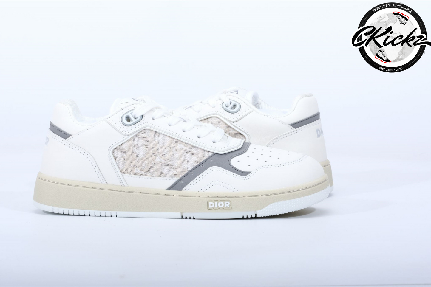 Retro Crest Mesh Low White & Beige