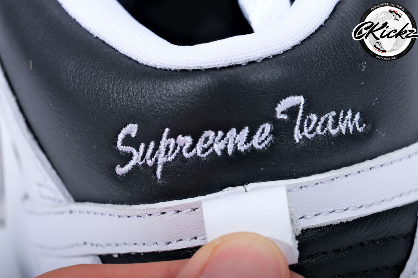 Supreme x NK SB Dunk High By Any Mean Black
