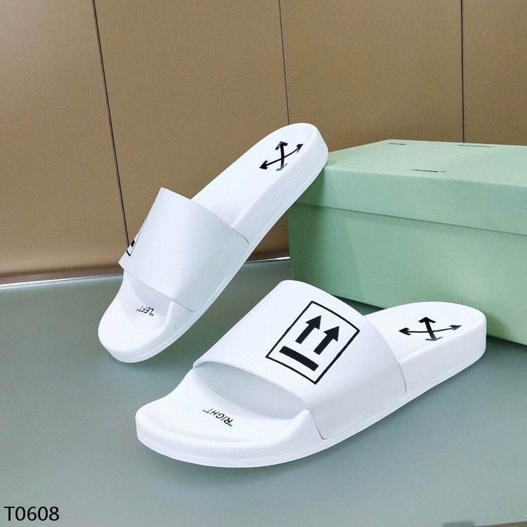 Off-White, White Slides