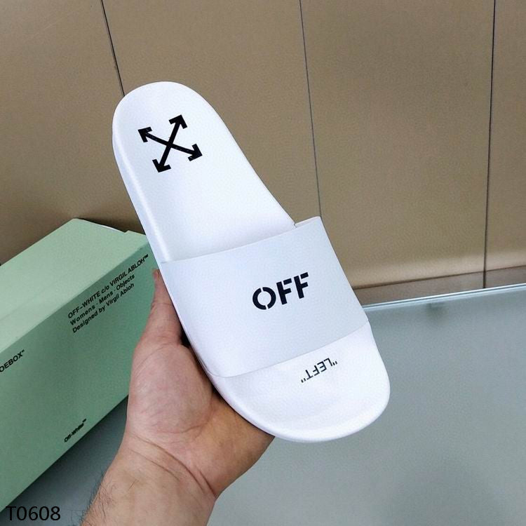 Off-White, White Slides