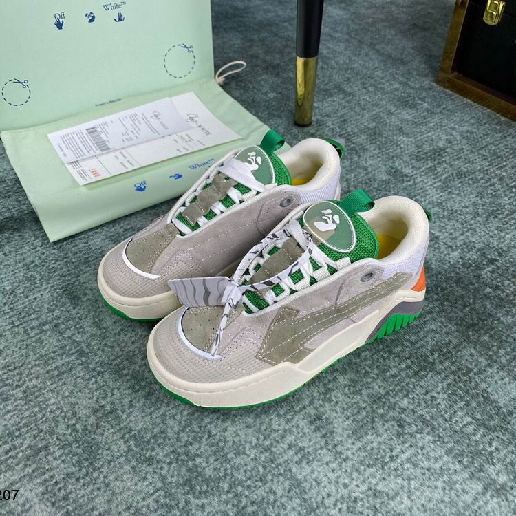 Off-White Grey & Green Arrow Skate