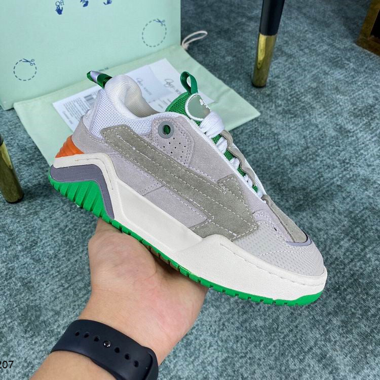 Off-White Grey & Green Arrow Skate