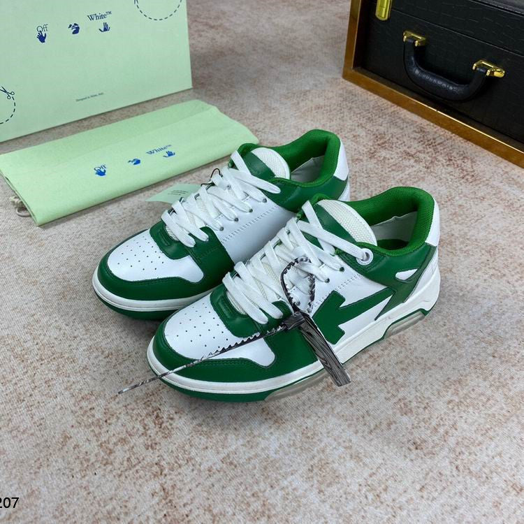 Off-White Green & White Out Of Office
