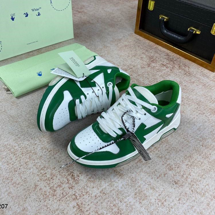 Off-White Green & White Out Of Office