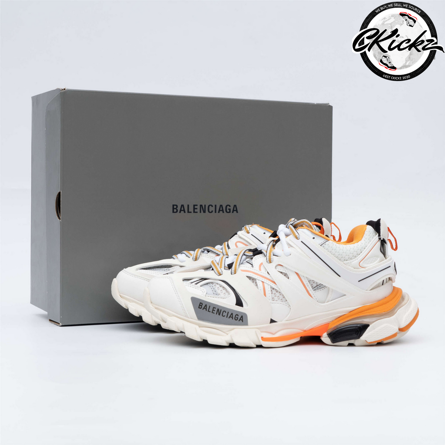Balenci Track White Orange