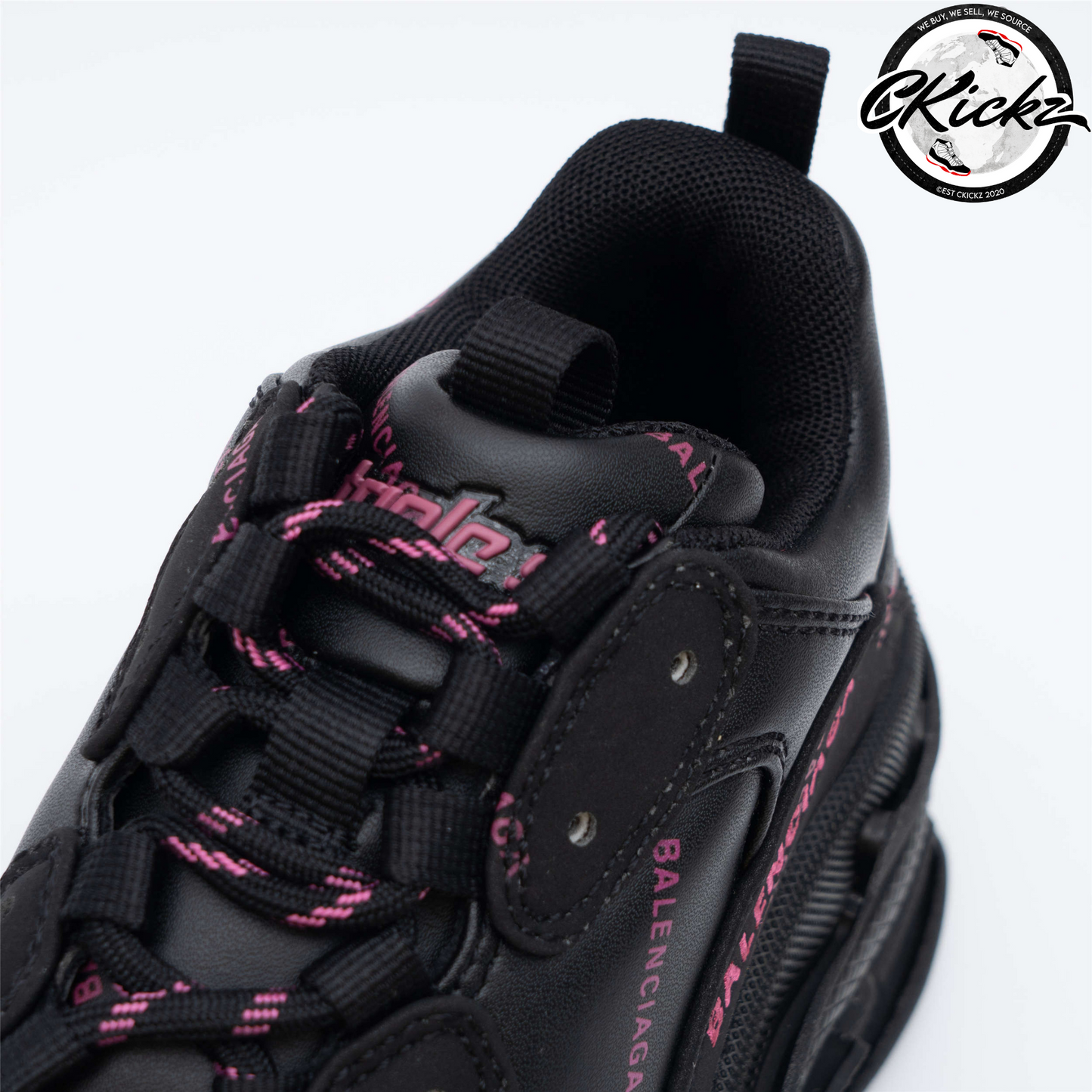 Balenci Triple S Allover Black Pink