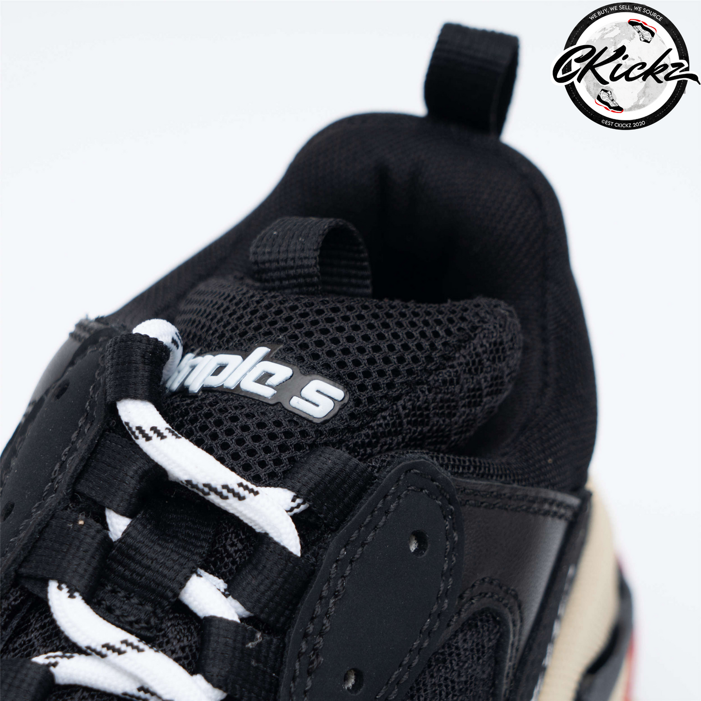 Balenci Triple S Black White Red