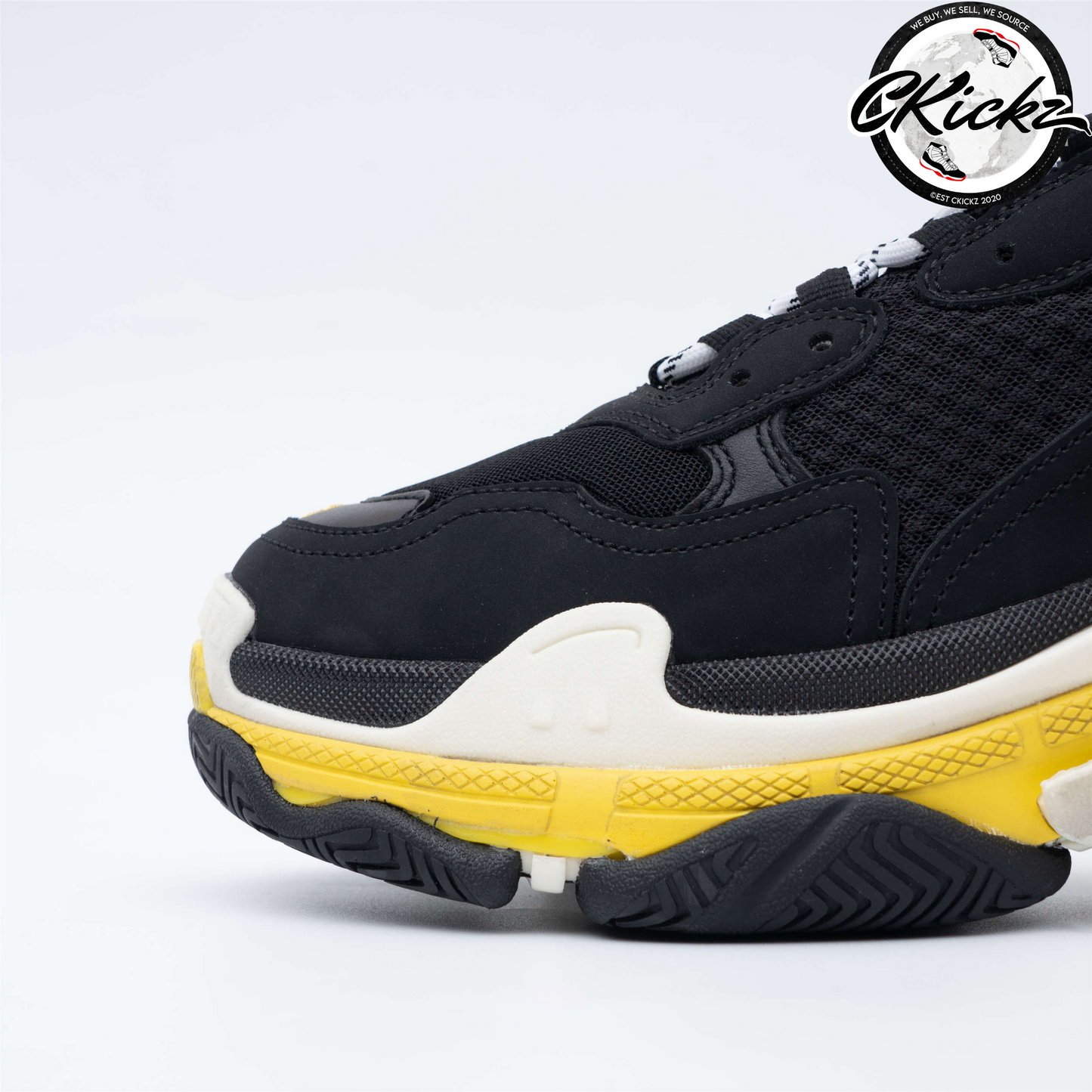 Balenci Triple S Black Yellow White