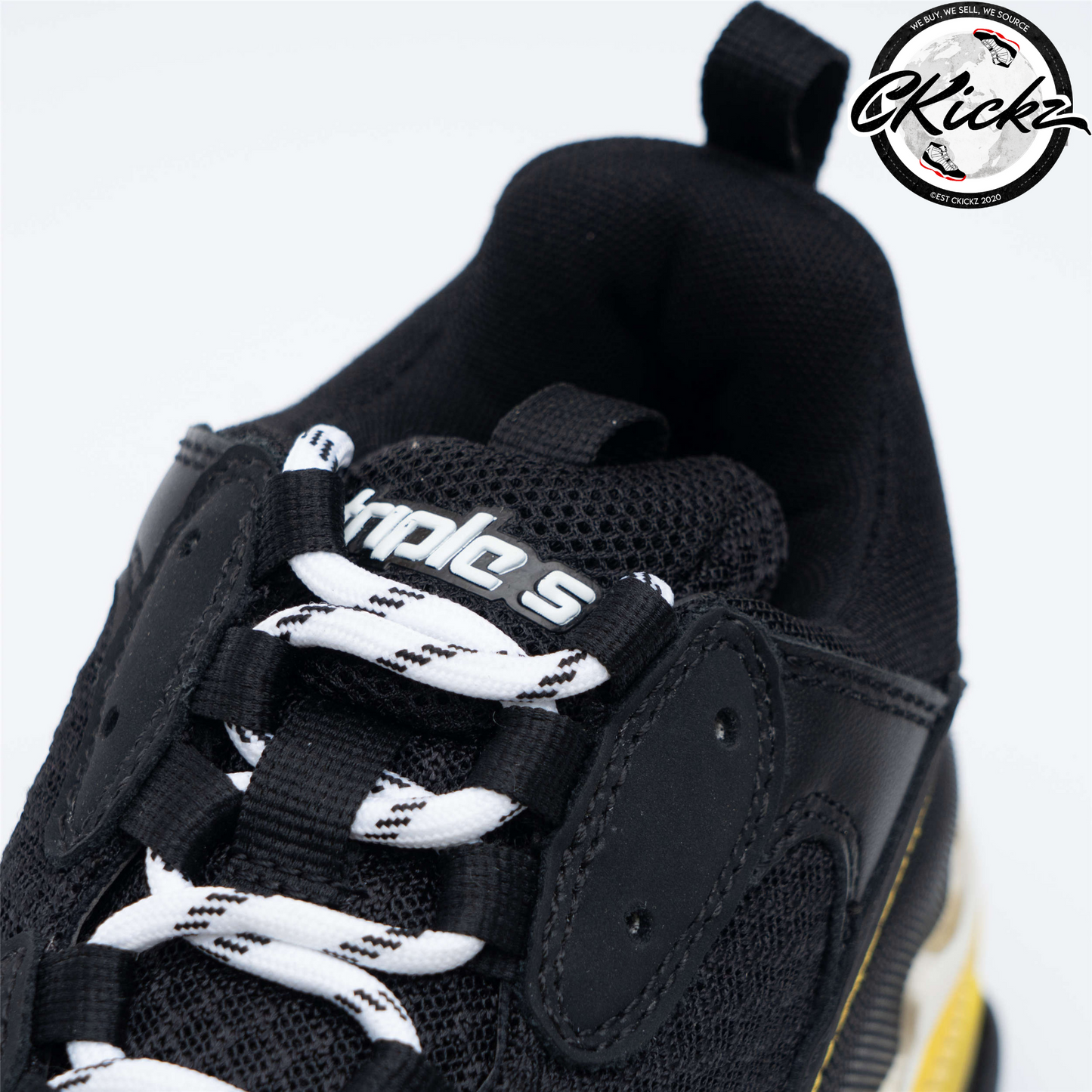 Balenci Triple S Black Yellow White
