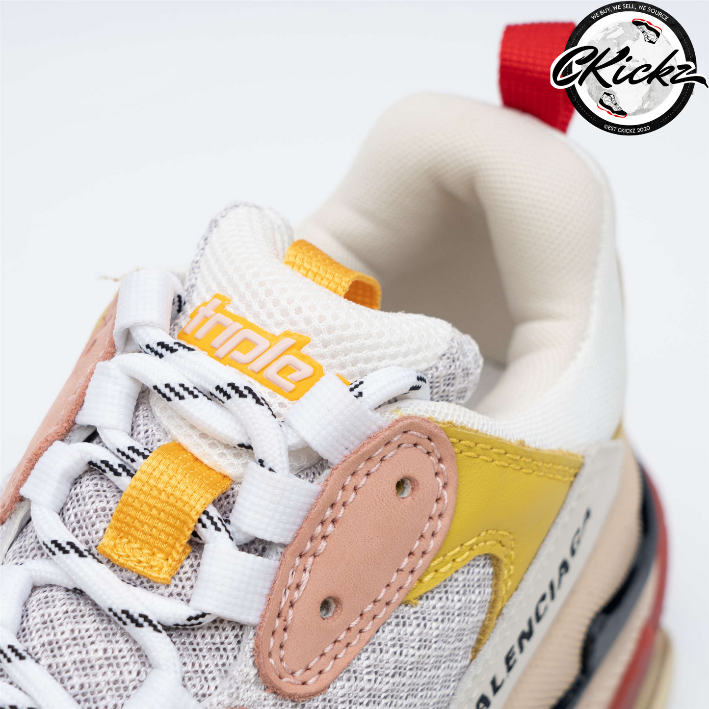 Balenci Triple S Cream Yellow Red