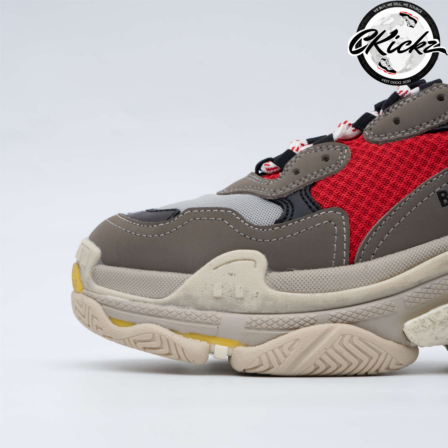Balenci Triple S Grey Red Blue