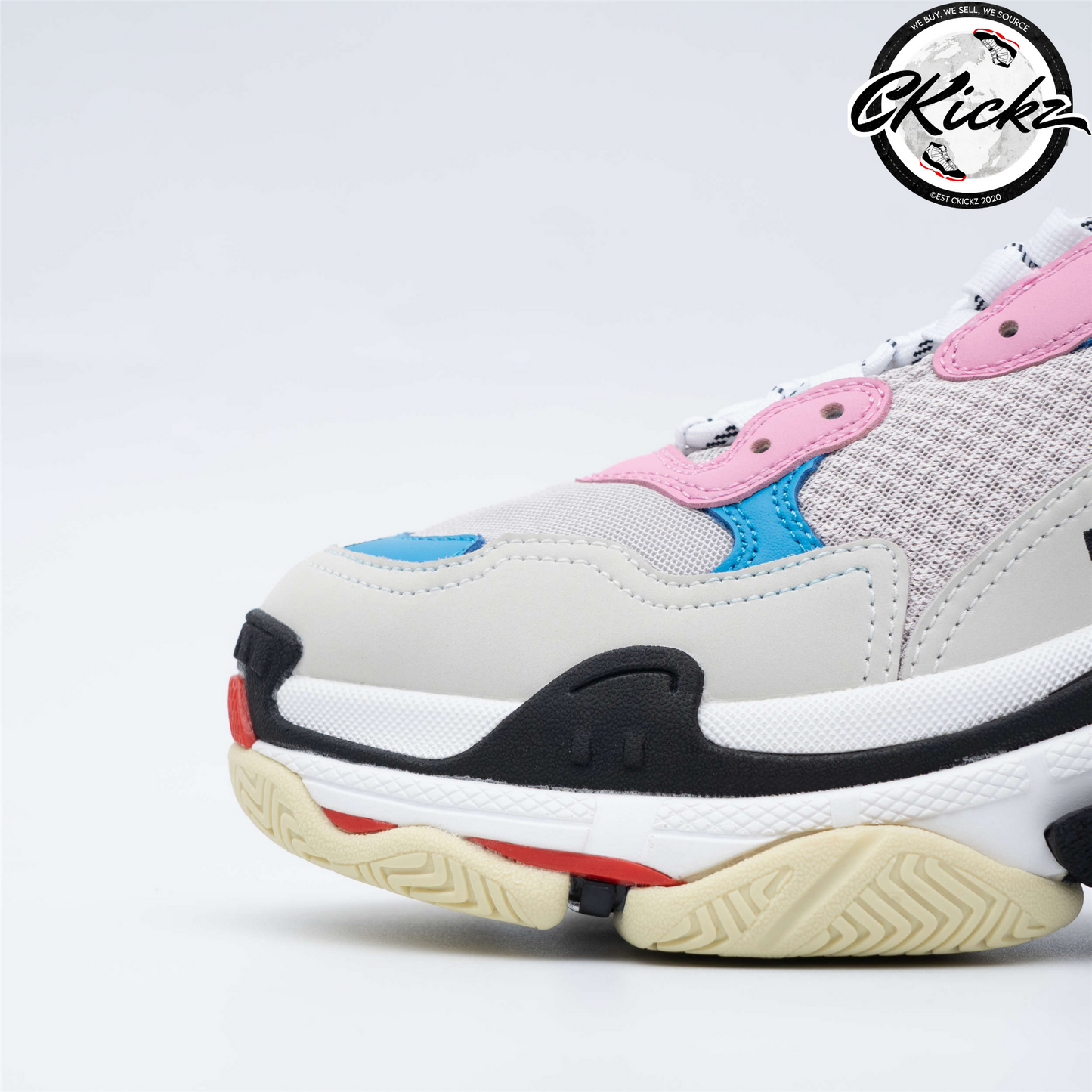 Balenci Triple S White Blue