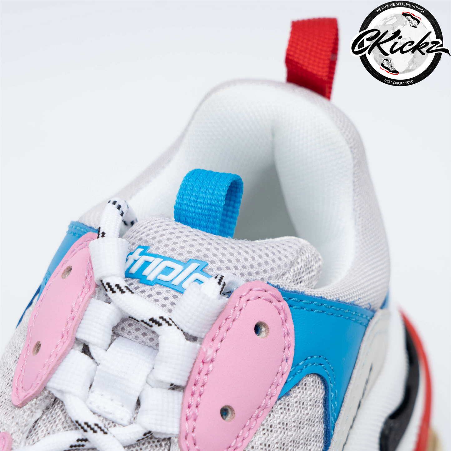 Balenci Triple S White Blue