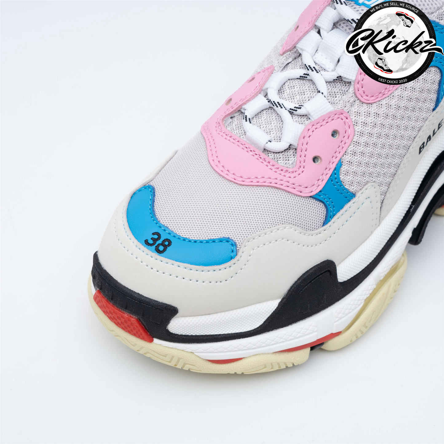 Balenci Triple S White Blue