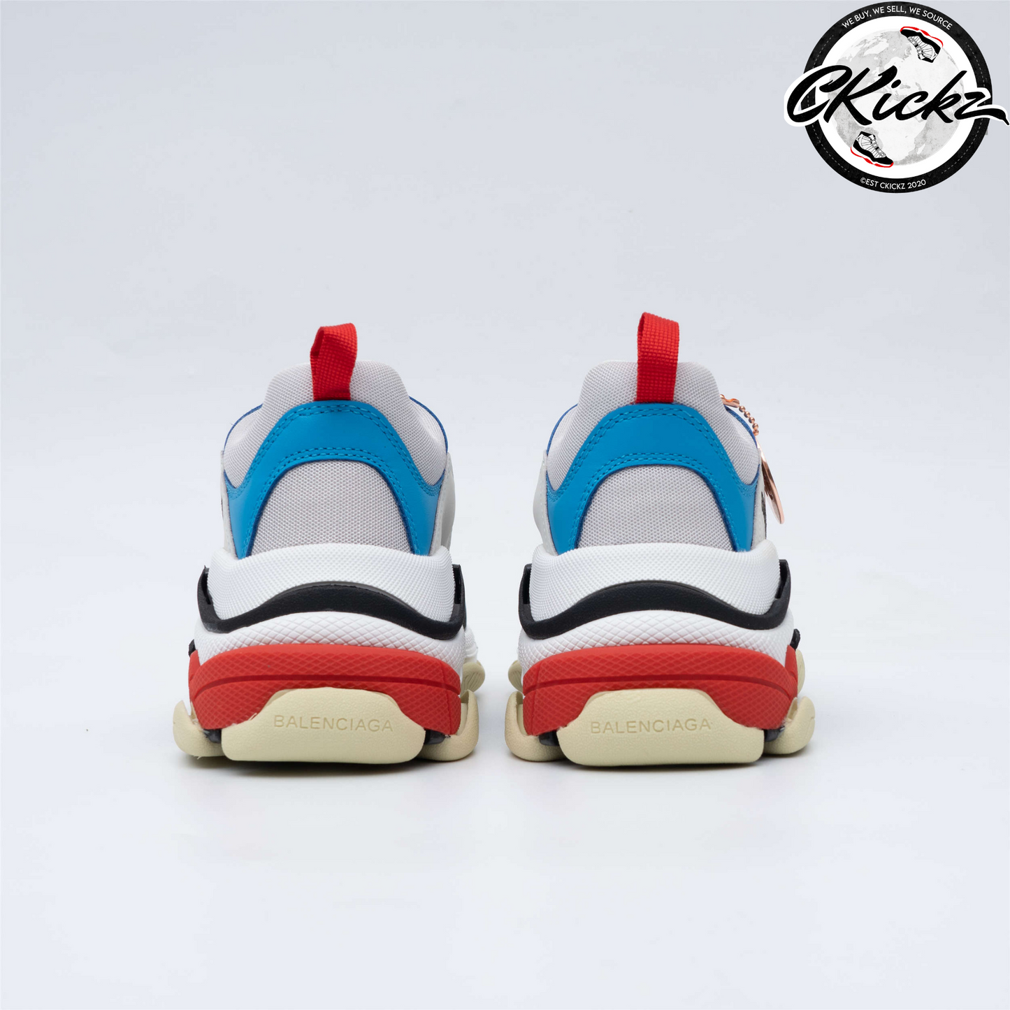 Balenci Triple S White Blue