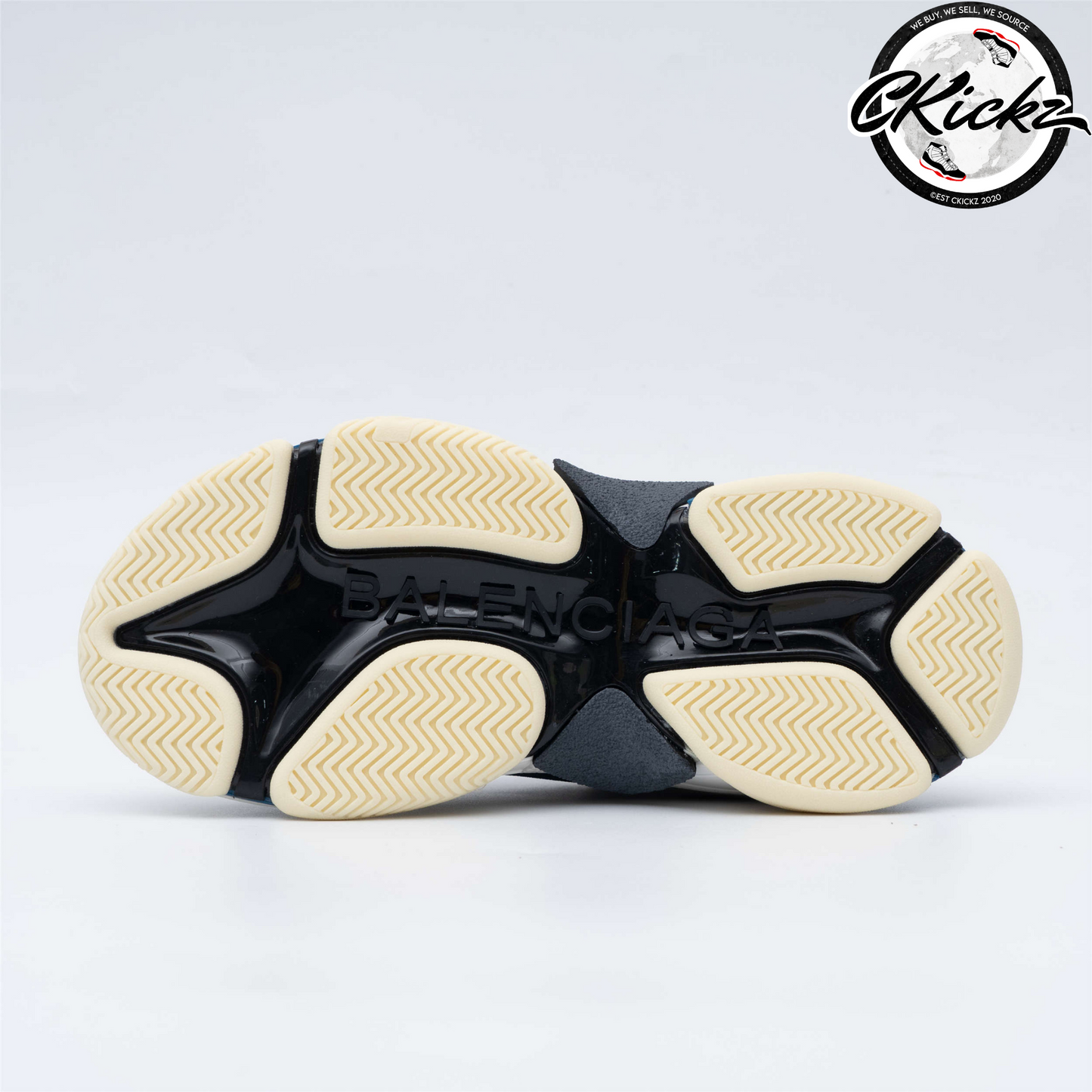 Balenci Triple S Purple Yellow Blue