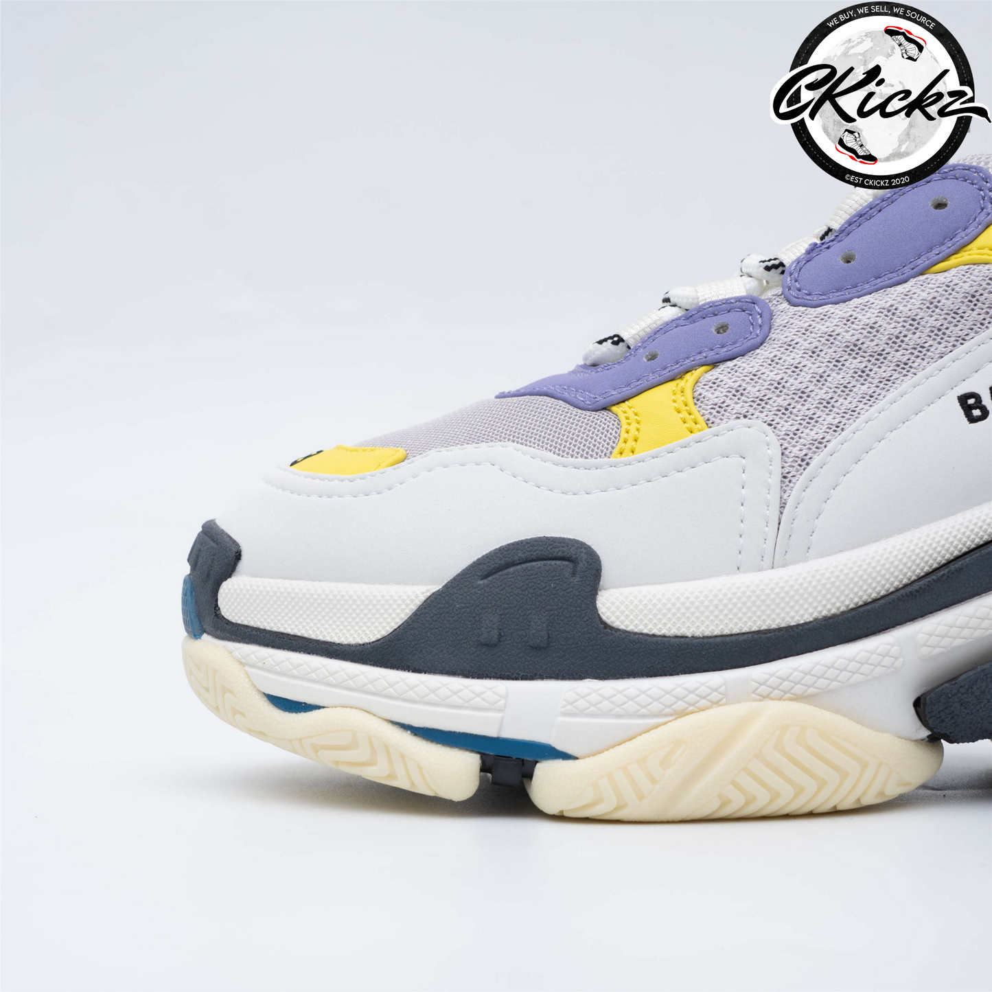 Balenci Triple S Purple Yellow Blue