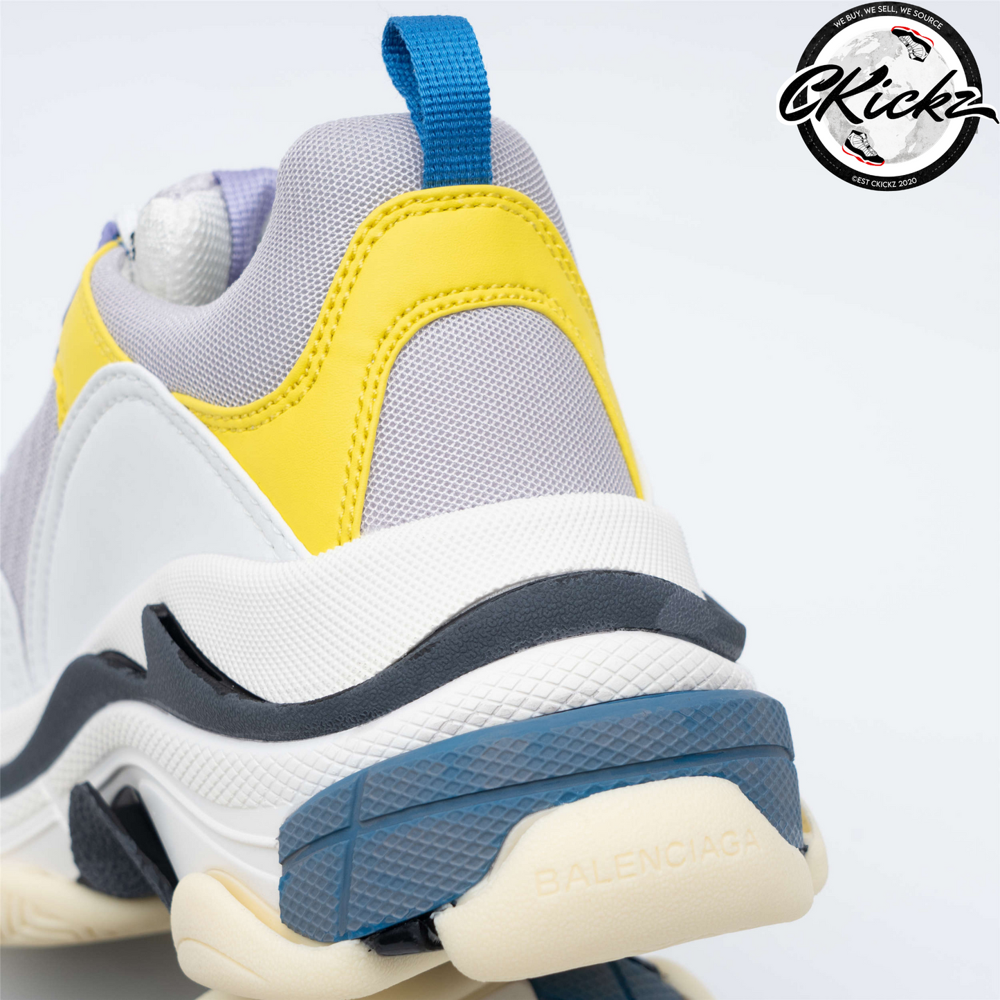 Balenci Triple S Purple Yellow Blue