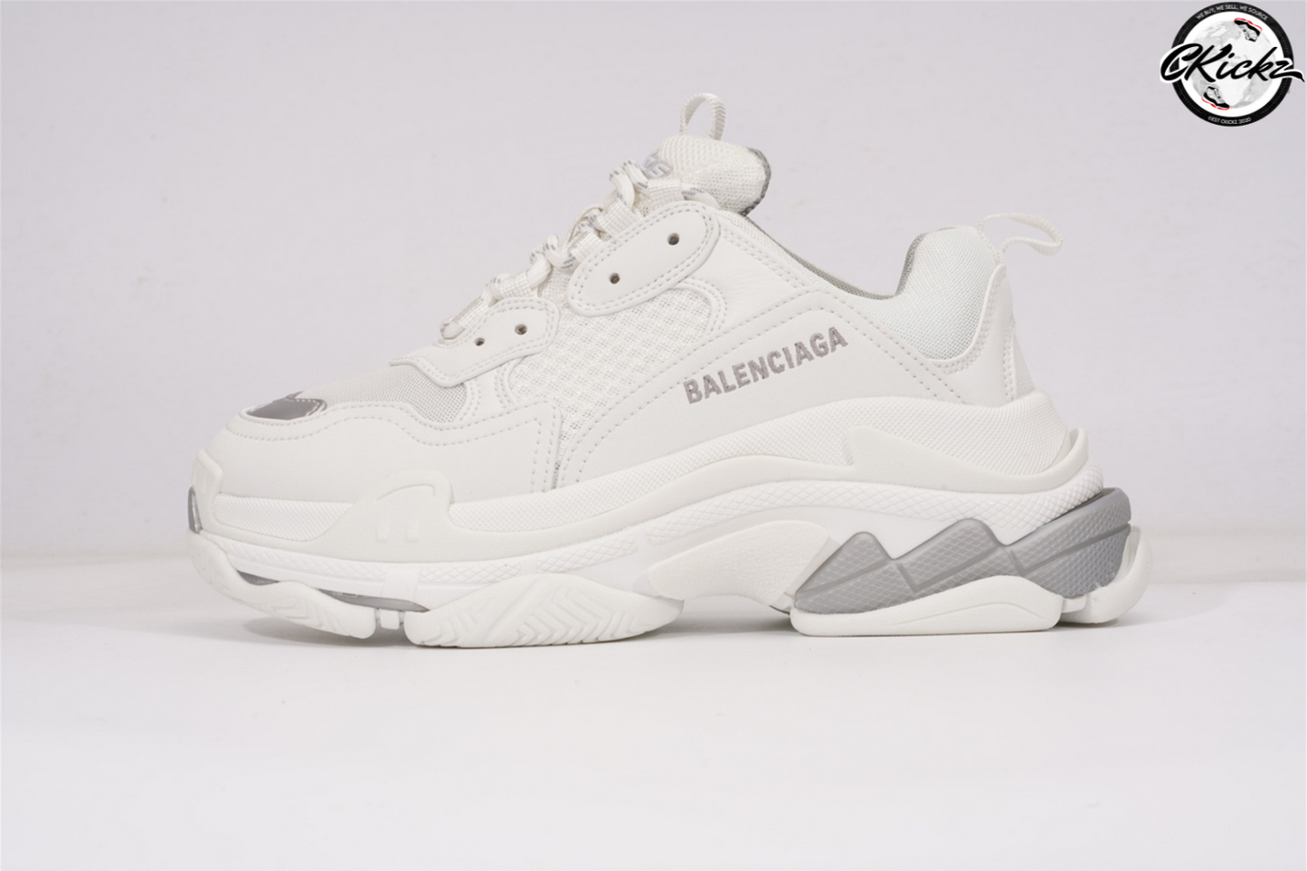 Balenci Triple S White Grey