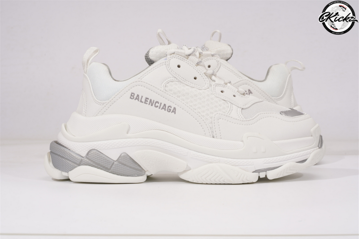 Balenci Triple S White Grey