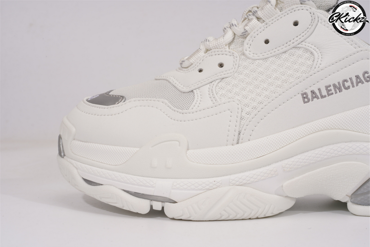 Balenci Triple S White Grey