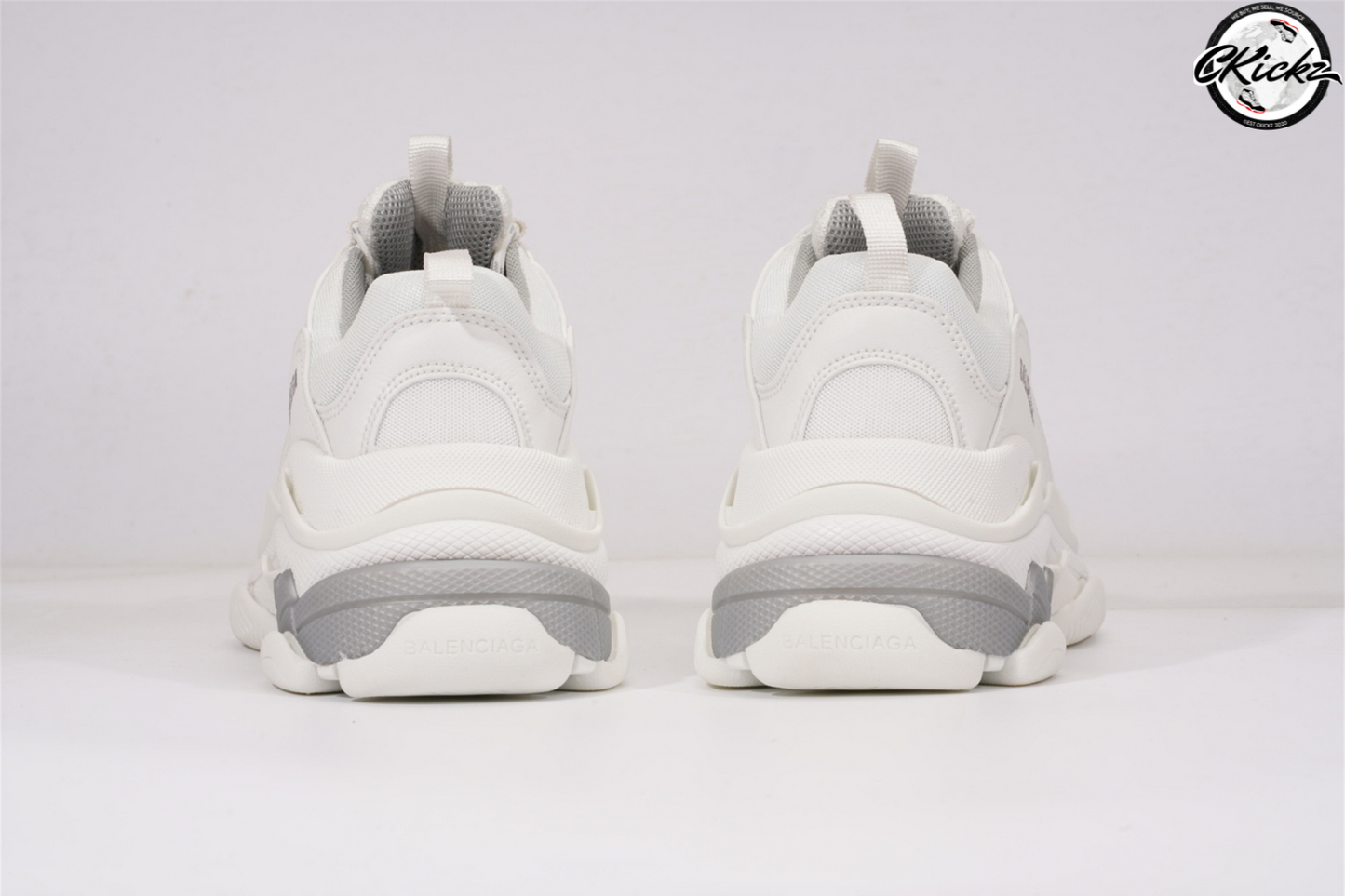 Balenci Triple S White Grey