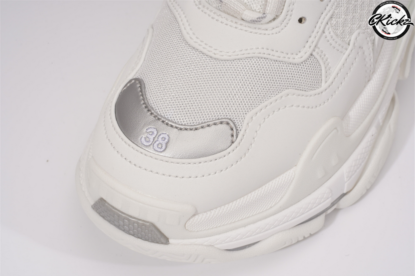 Balenci Triple S White Grey