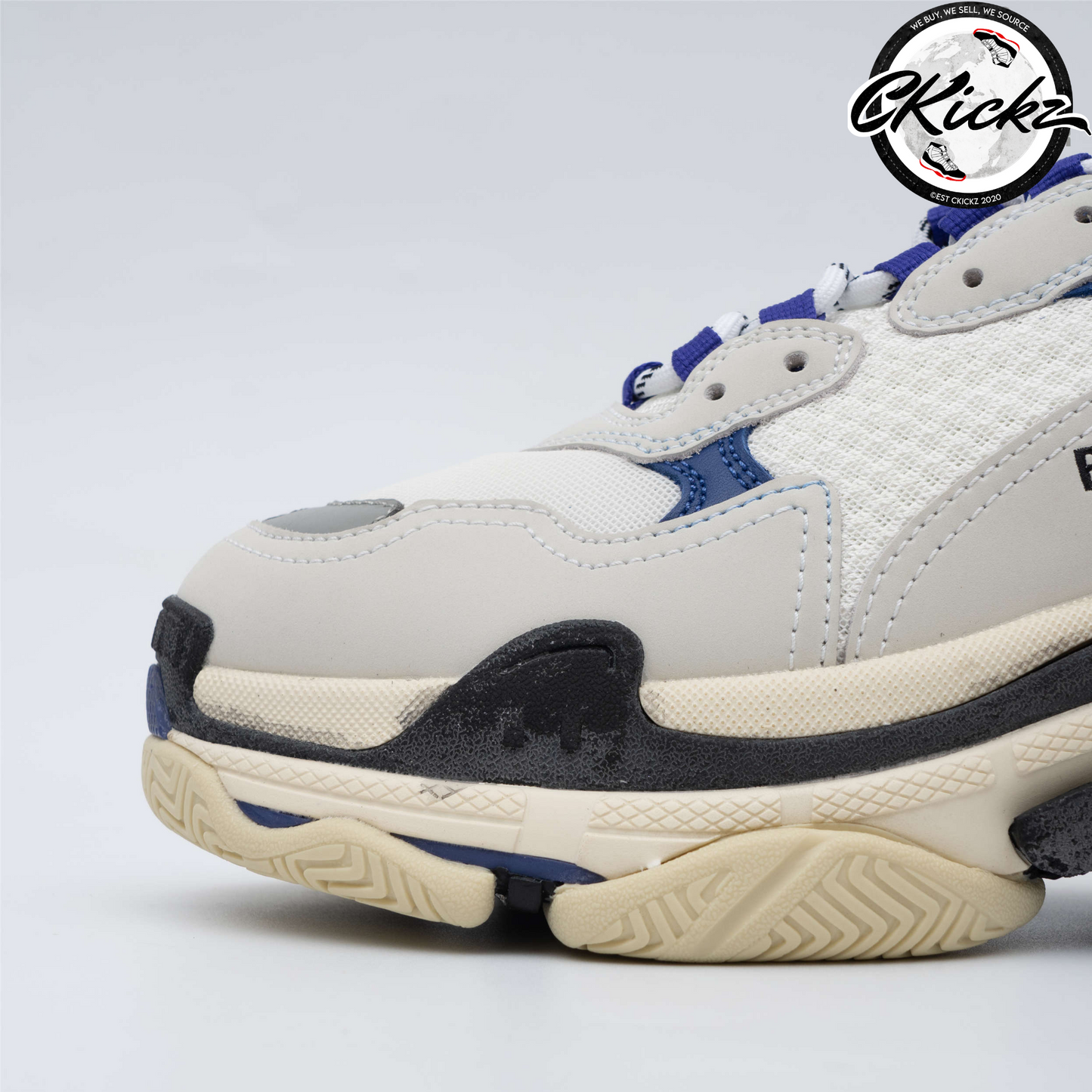 Balenci Triple S White Purple