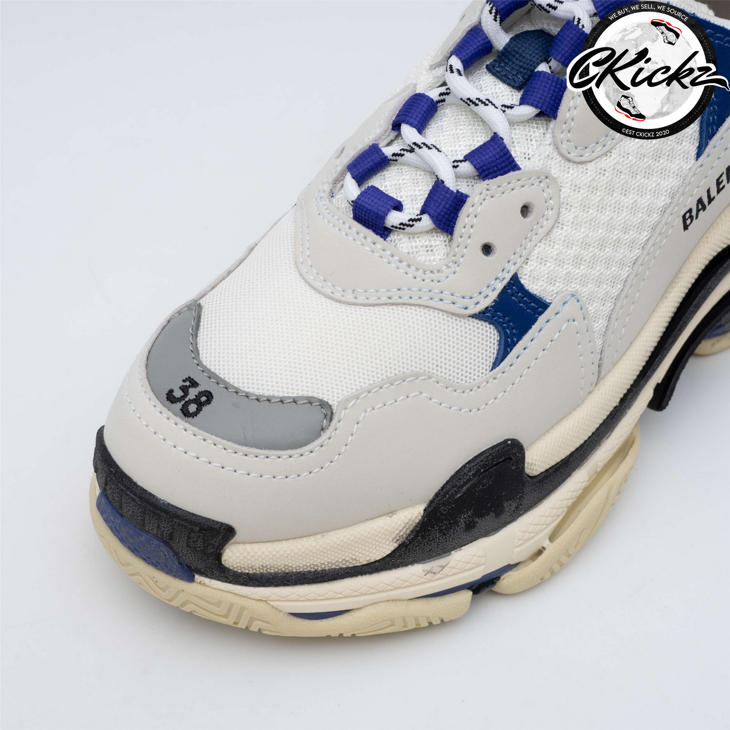 Balenci Triple S White Purple