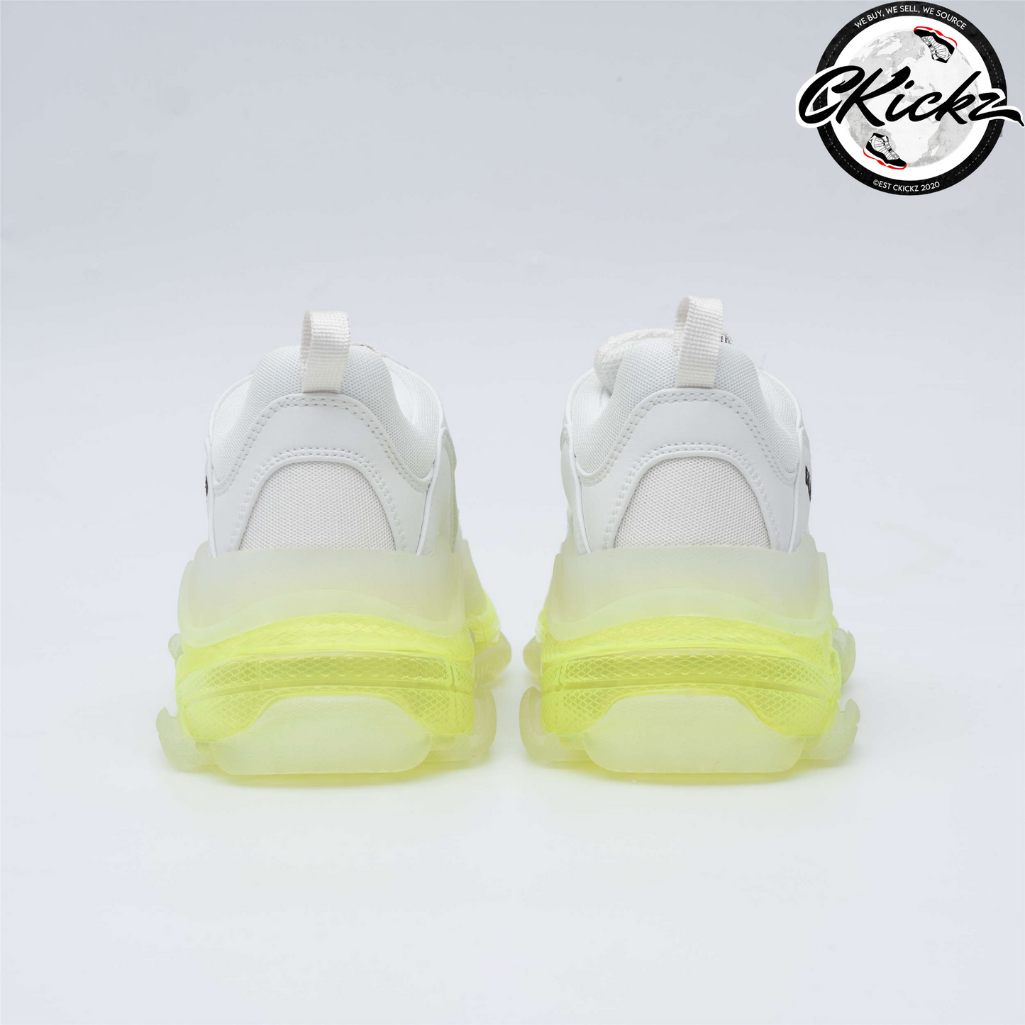 Balenci Triple S White Fluo Yellow