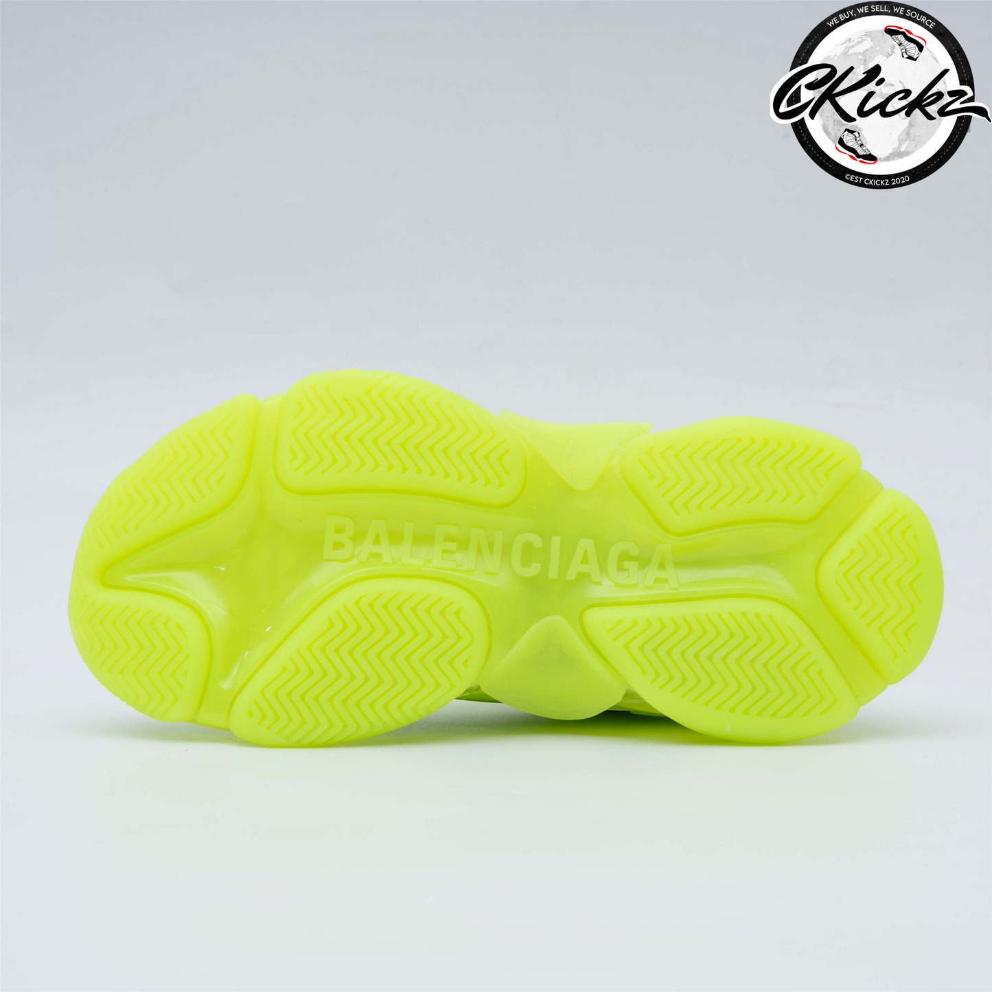 Balenci Triple S Clear Fluo Yellow