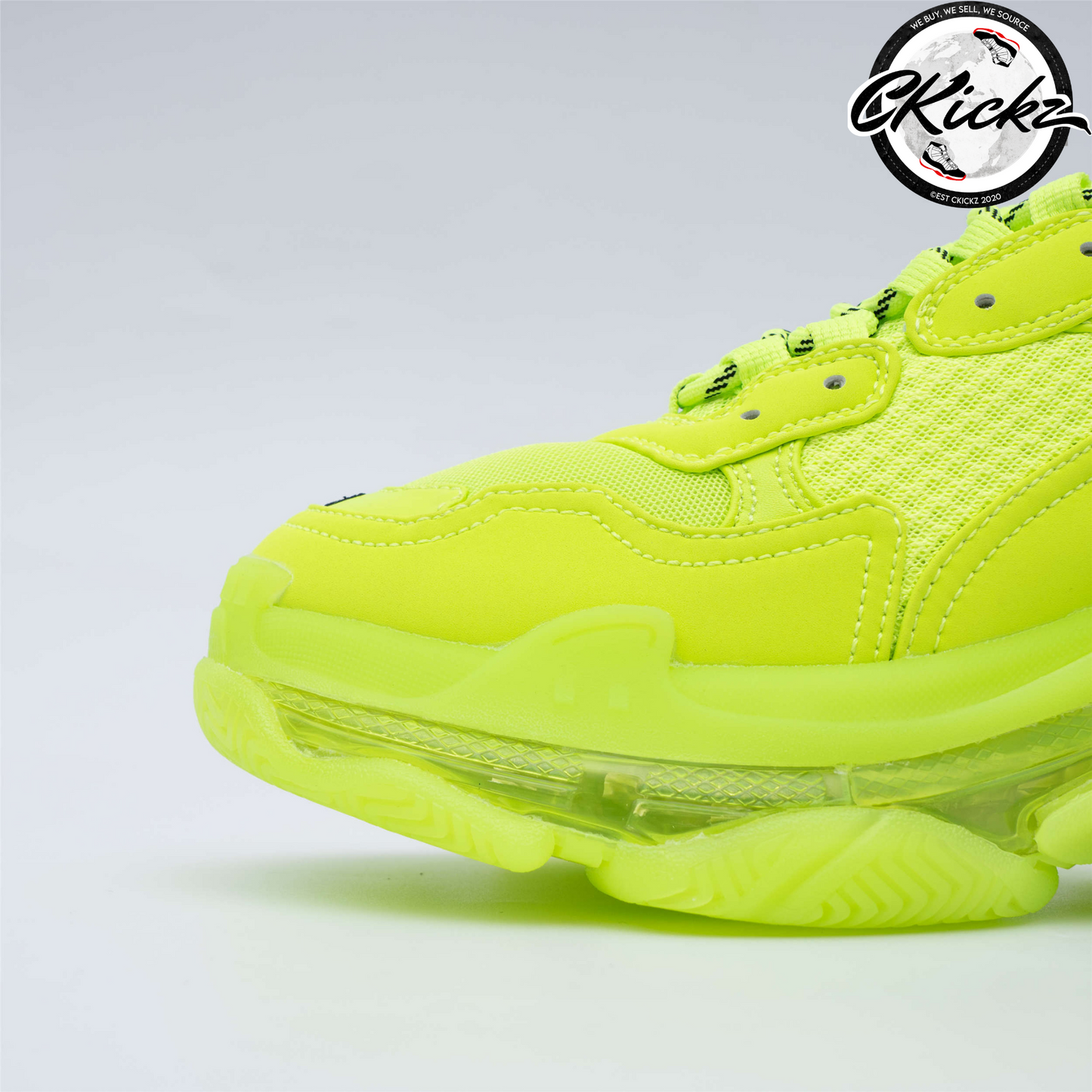 Balenci Triple S Clear Fluo Yellow