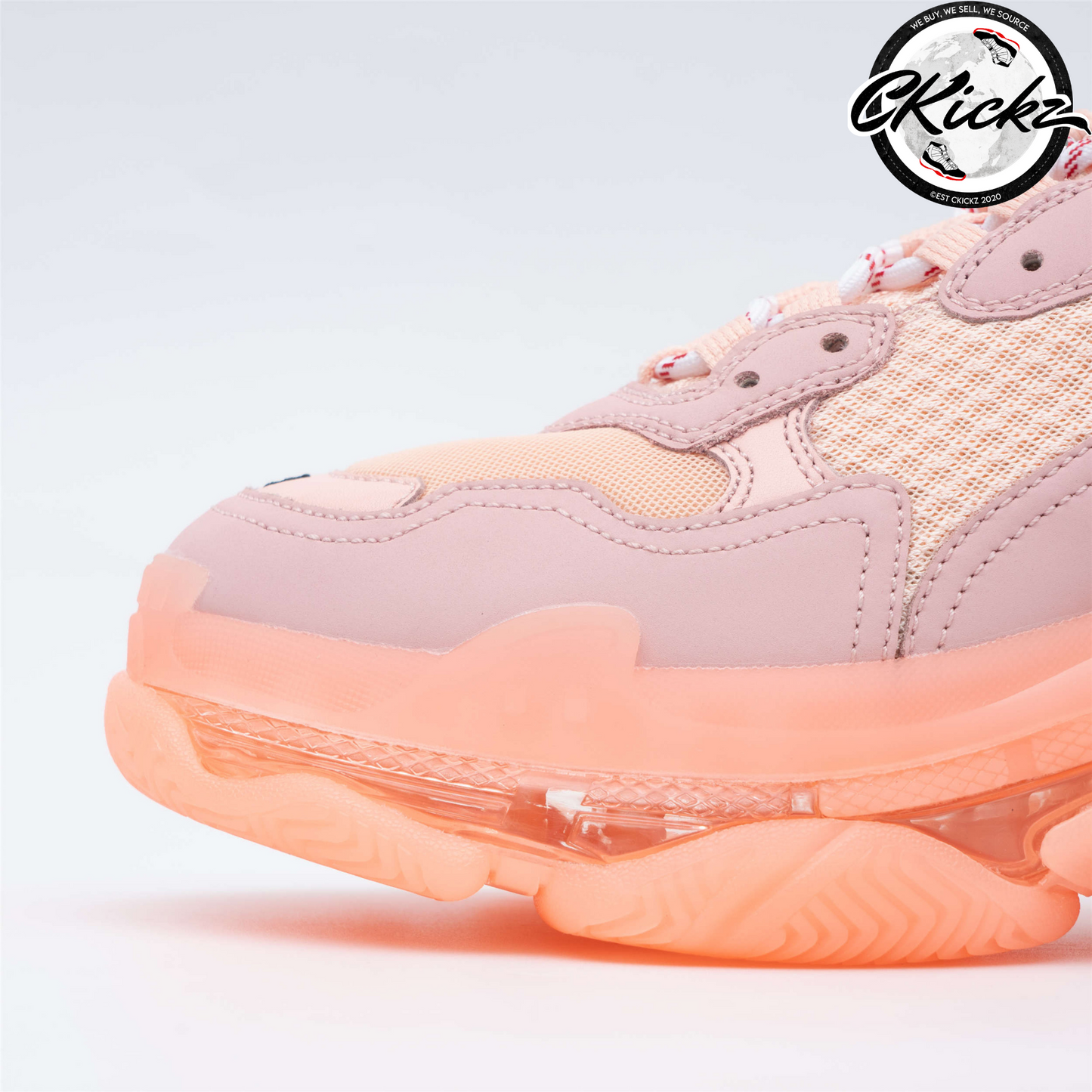 Balenci Triple S Orange Clear Sole
