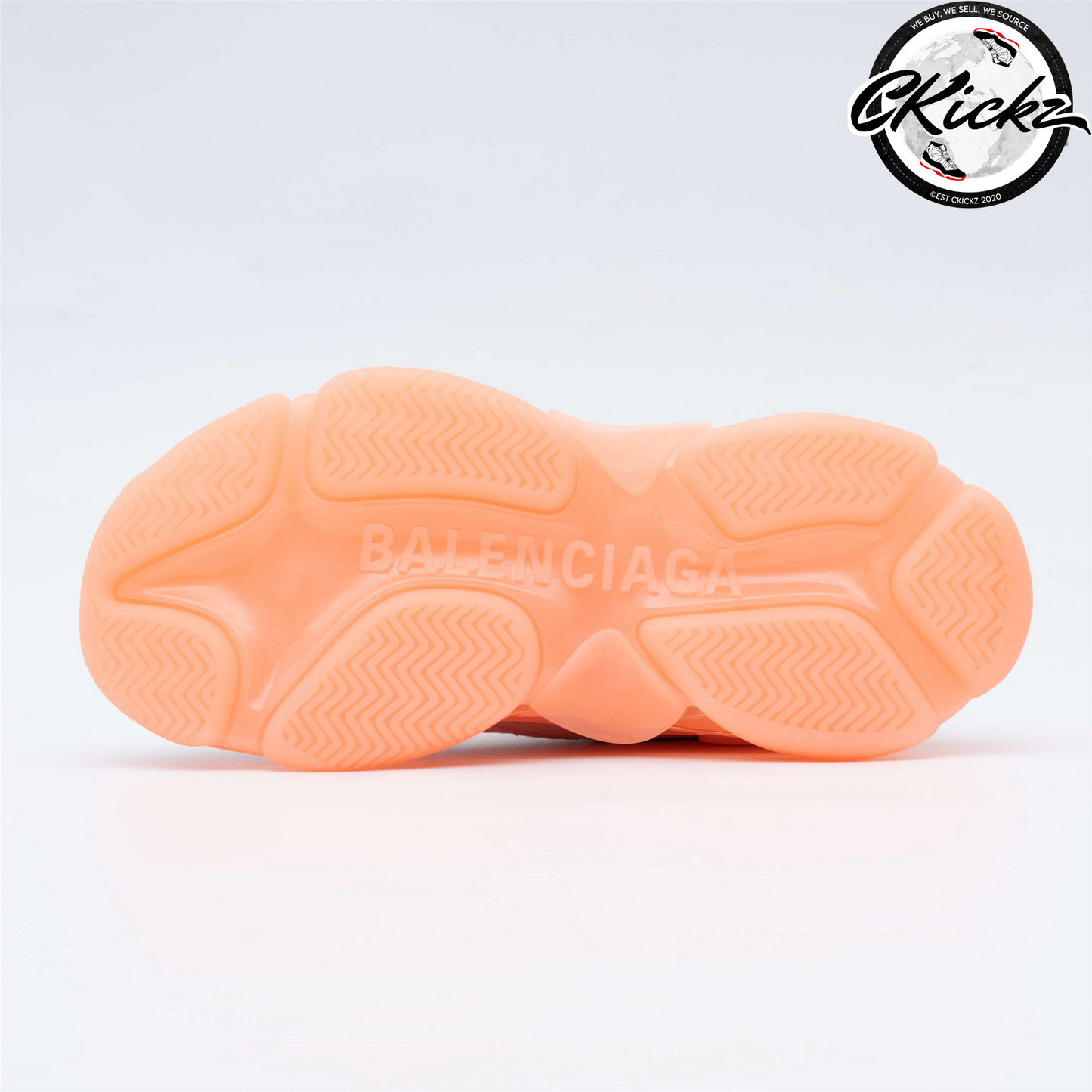 Balenci Triple S Orange Clear Sole