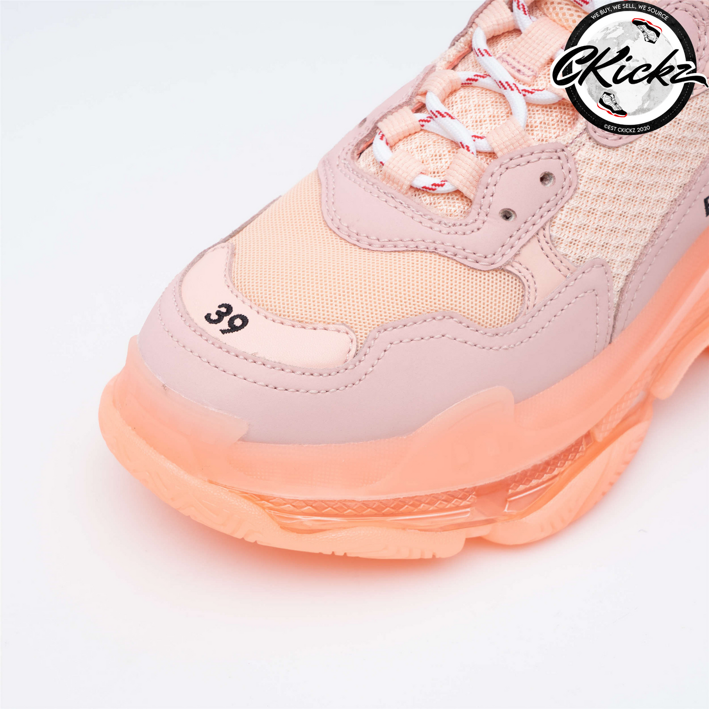 Balenci Triple S Orange Clear Sole