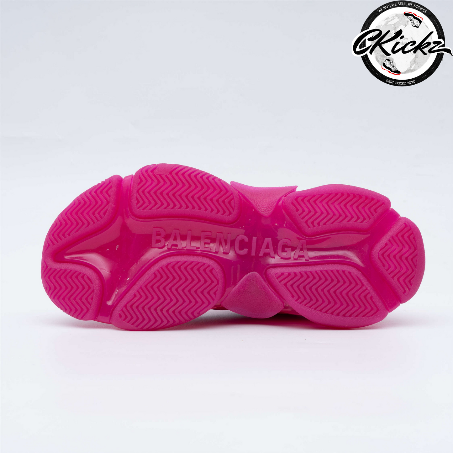 Balenci Triple S Clear Sole Pink