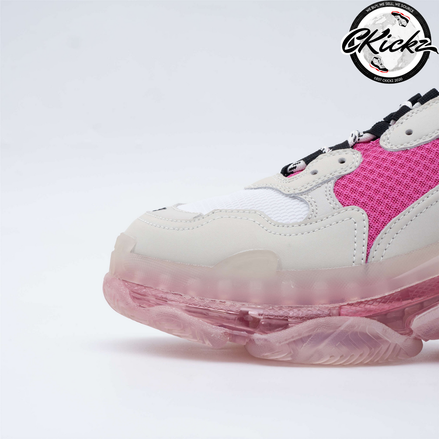 Balenci Triple S White Pink