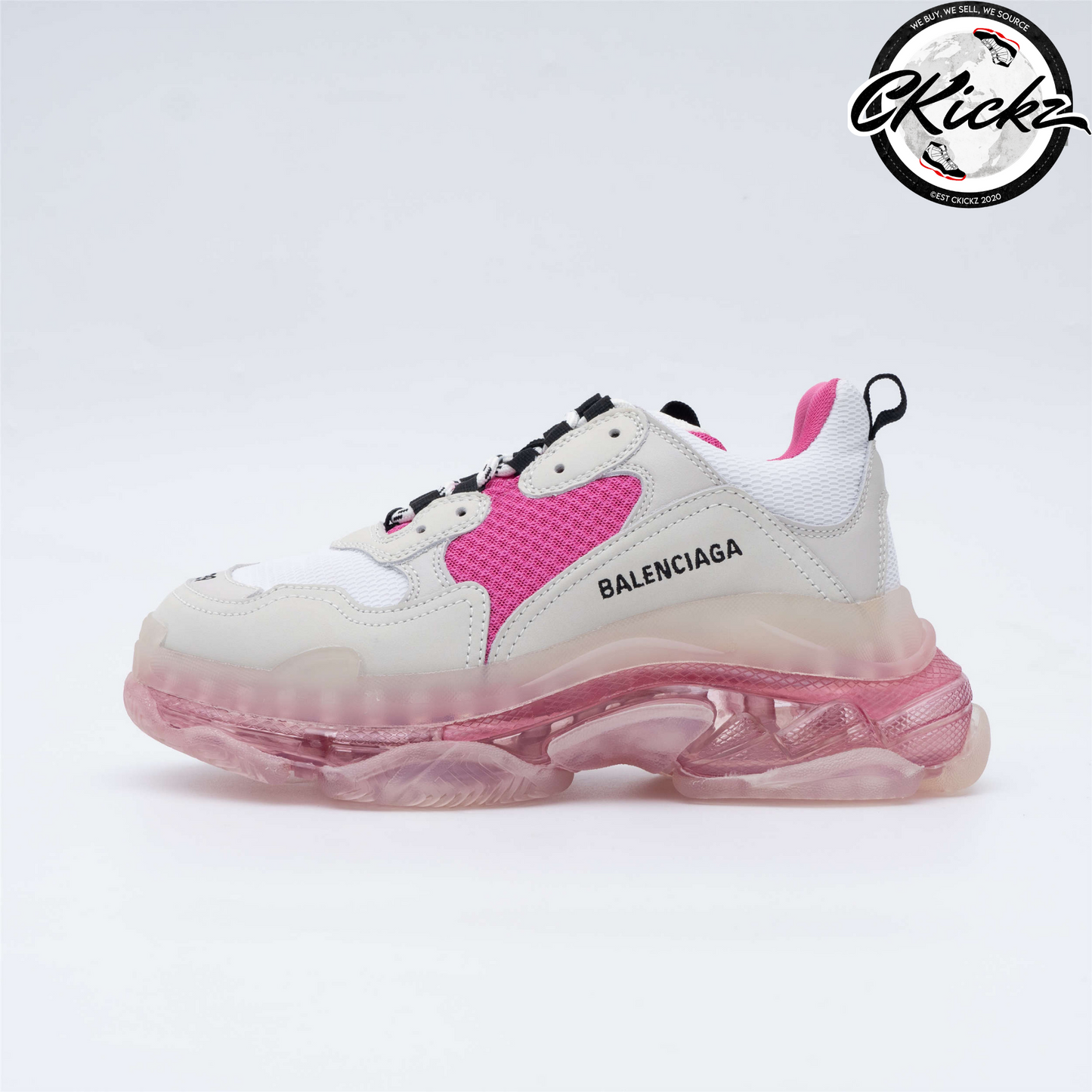 Balenci Triple S White Pink