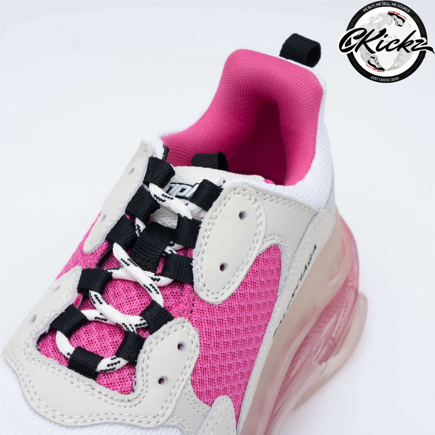 Balenci Triple S White Pink
